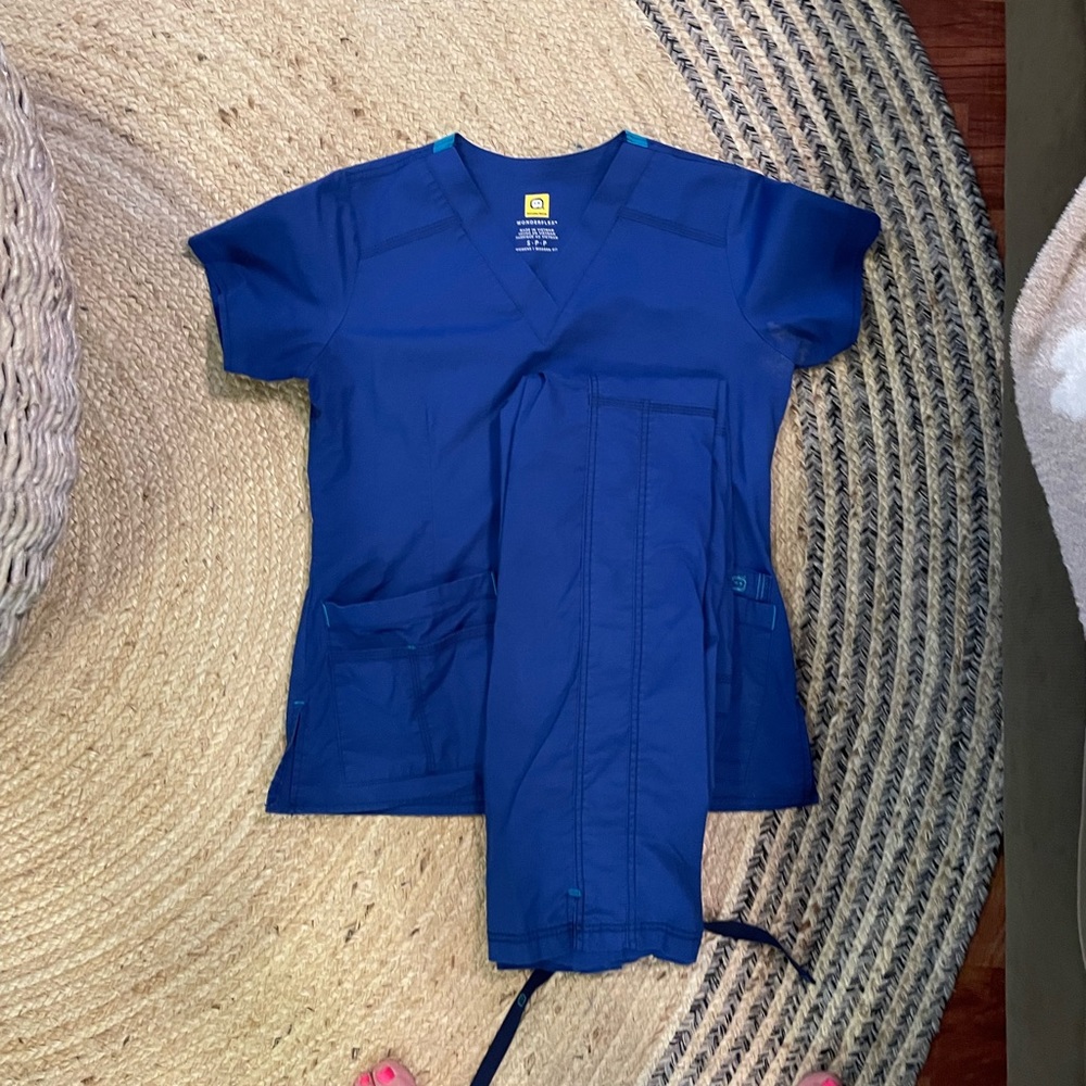 Blue scrubs